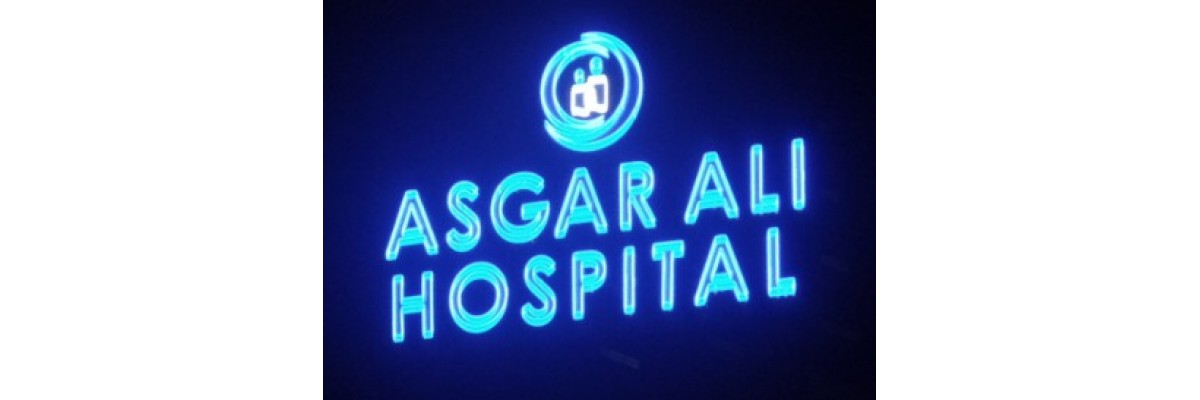 Asgarali Hospital neon project
